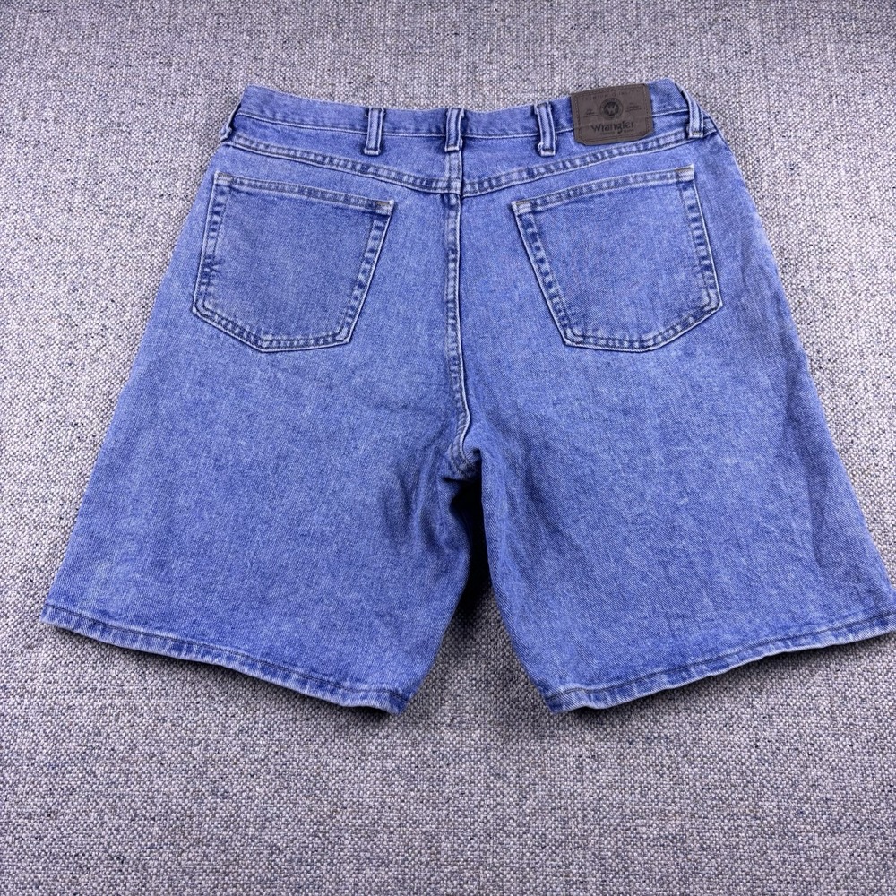 Wrangler Five Star Premium Denim Shorts Men's Medium Wash Relaxed Fit 6061KSM